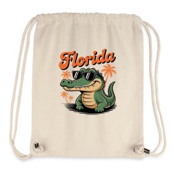 Florida Alligator - Stanley/Stella Recycled Gym Bag - natural - Front
