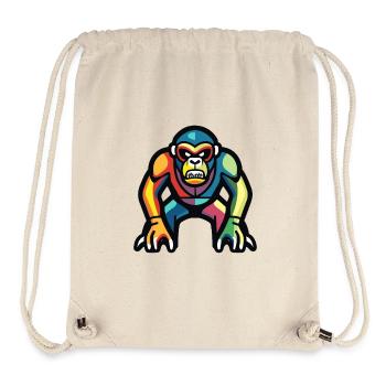 Gorilla Halloween Comic Lustig - Stanley/Stella recycelter Gym Bag - Naturweiß - Vorne
