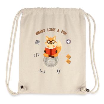 Schlau wie ein Fuchs - Stanley/Stella recycelter Gym Bag - Naturweiß - Vorne