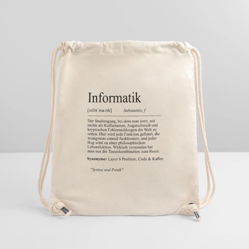Unispruch "Informatik" Student Geschenk, Studenten Stanley/Stella recycelter Gym Bag