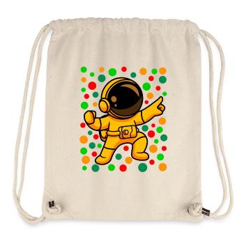 fleckig In Not Kinder Kinder fleckig gefleckte Punkte - Stanley/Stella recycelter Gym Bag - Naturweiß - Vorne