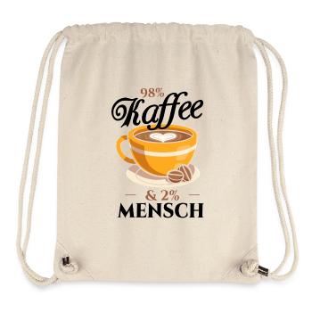 98% Coffee, 2% Human - Coffee Lovers Office - Stanley/Stella Recycled Gym Bag - natural - Front