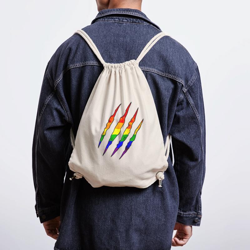 Pride Claw Rainbow Statement Scratch Trace Stanley/Stella Recycled Gym Bag
