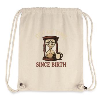 Dark Humor – Out of Time Since Birth - Stanley/Stella recycelter Gym Bag - Naturweiß - Vorne