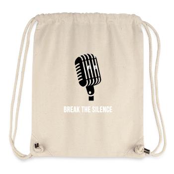 Break the Silence - Stanley/Stella recycelter Gym Bag - Naturweiß - Vorne
