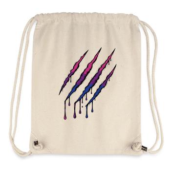 Bi Pride Claw - Bisexual Flag Scratch Mark - Stanley/Stella Recycled Gym Bag - natural - Front