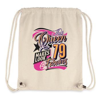 79. Geburtstag Queen Frauen - Stanley/Stella recycelter Gym Bag - Naturweiß - Vorne
