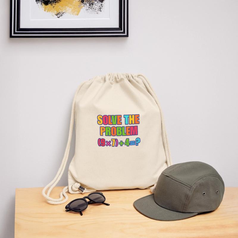 67 Meme, Solve the Problem Math Puzzle  Stanley/Stella Recycled Gym Bag