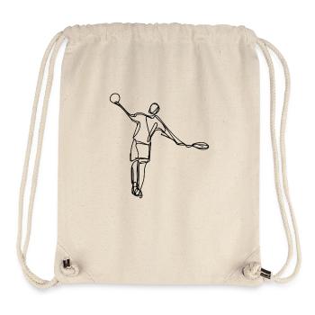 Badmintonspieler Skizze - Stanley/Stella recycelter Gym Bag - Naturweiß - Vorne
