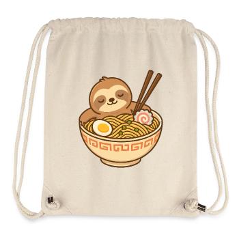 Ramen-Schlummer-Sloth - Stanley/Stella recycelter Gym Bag - Naturweiß - Vorne