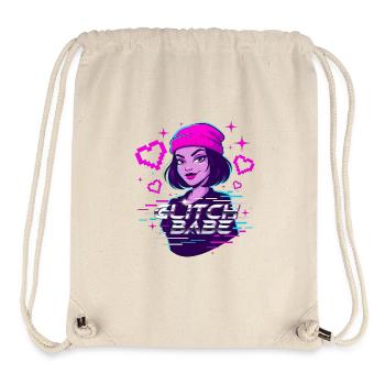 Y2K Retro – Glitch Babe - Stanley/Stella Recycled Gym Bag - natural - Front