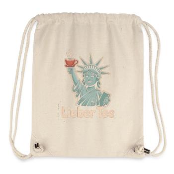Cher thé Liberty Design - Sac à cordon recyclé Stanley/Stella - blanc naturel - Devant