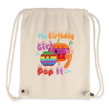 Das Geburtstagskind Pop-It 7 - Stanley/Stella recycelter Gym Bag - Naturweiß - Vorne