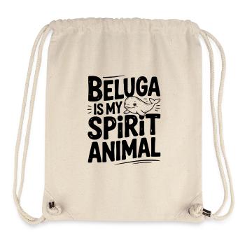 Beluga is My Spirit Animal - Stanley/Stella Recycled Gym Bag - natural - Front