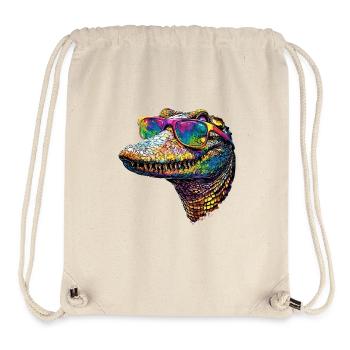 Kaiman Krokodil Alligator Reptilien Kroko Kaimane - Stanley/Stella recycelter Gym Bag - Naturweiß - Vorne