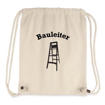 lustiges Bauleiter Baustellen Zubehör - Stanley/Stella recycelter Gym Bag - Naturweiß - Vorne