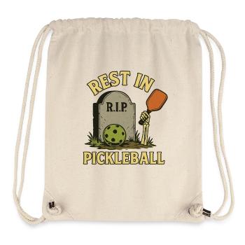 Skeleton Pickleball Halloween Motif Funny - Stanley/Stella Recycled Gym Bag - natural - Front