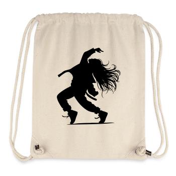 B-Girl Silhouette – Breakdance Groove - Stanley/Stella Recycled Gym Bag - natural - Front