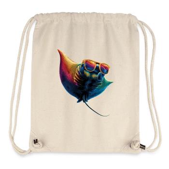 Manta Rochen Teufelsrochen Stachelrochen Taucher - Stanley/Stella recycelter Gym Bag - Naturweiß - Vorne