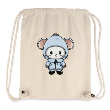 Mouse Winter Animal Baby Comic - Stanley/Stella Recycled Gym Bag - natural - Front