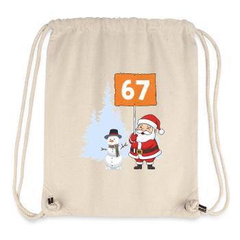 Santa67 Countdown Xmas Sign - Stanley/Stella Recycled Gym Bag - natural - Front