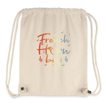 French Horn Boy - Stanley/Stella Recycled Gym Bag - natural - Front