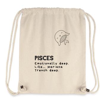 Niedliche Fische Karikatur – Emotionaler Fisch - Stanley/Stella recycelter Gym Bag - Naturweiß - Vorne
