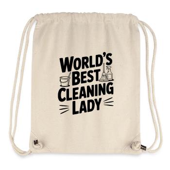 Die beste Putzfrau der Welt - Stanley/Stella recycelter Gym Bag - Naturweiß - Vorne