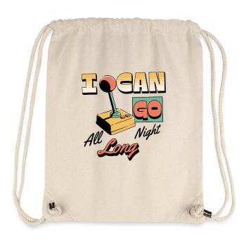 Retro Arcade Joystick I Can Go All Night Long - Stanley/Stella recycelter Gym Bag - Naturweiß - Vorne
