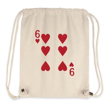 Six Hearts Double Head Card Rome - Stanley/Stella Recycled Gym Bag - natural - Front