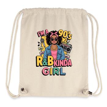 90s R&B Girl Style - Stanley/Stella Recycled Gym Bag - natural - Front