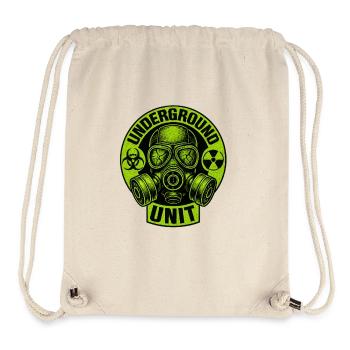 Unterirdische Einheit - Gasmaske - Stanley/Stella recycelter Gym Bag - Naturweiß - Vorne
