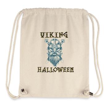 Viking Halloween Skull Design - Stanley/Stella recycelter Gym Bag - Naturweiß - Vorne