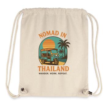 Digital Worker in Thailand – Tuk Tuk Retro Design - Stanley/Stella recycelter Gym Bag - Naturweiß - Vorne