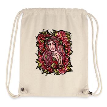 Rosenblüten-Zauberin - Stanley/Stella recycelter Gym Bag - Naturweiß - Vorne