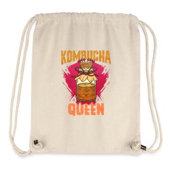 Logo de la reine du kombucha – Fermentation Art - Sac à cordon recyclé Stanley/Stella - blanc naturel - Devant