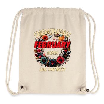 CONGRATULATIONS FEBRUARY - Stanley/Stella Recycled Gym Bag - natural - Front