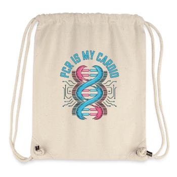 La PCR est mon travail de laboratoire cardio - Sac à cordon recyclé Stanley/Stella - blanc naturel - Devant