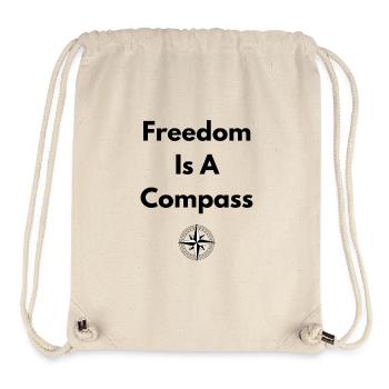 Freedom Is A Compass – Adventure Shirt - Stanley/Stella Recycled Gym Bag - natural - Front