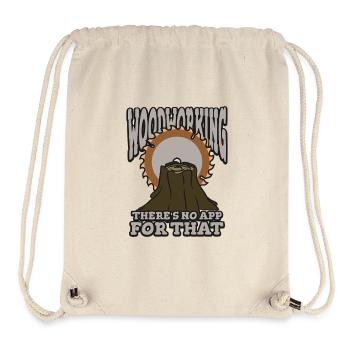 Woodworking – There Is No App for That - Stanley/Stella Recycled Gym Bag - natural - Front