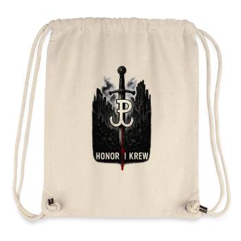 Honor i Krew Art de la résistance polonaise - Sac à cordon recyclé Stanley/Stella - blanc naturel - Devant