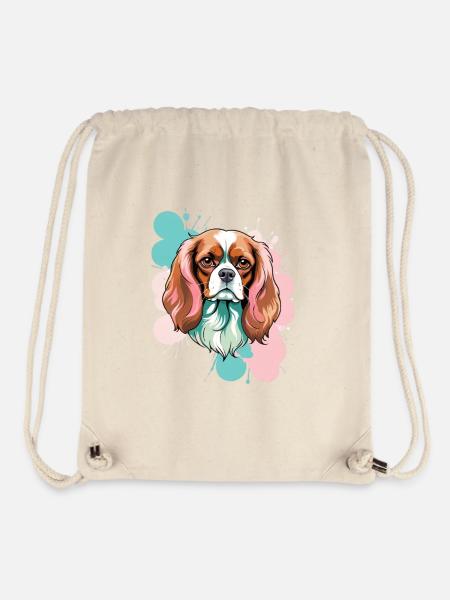 Cavalier King Charles Spaniel arbexplosion - Stanley/Stella recycelter Gym Bag - Naturweiß