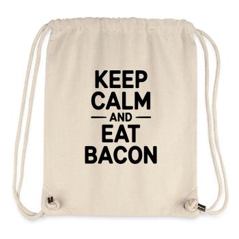 Keep Calm and Eat Bacon - Stanley/Stella Recycled Gym Bag - natural - Front