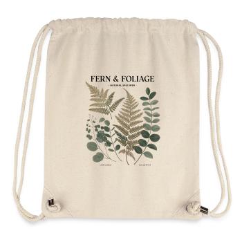 Botanische Kunst - Farn & Blätter - Stanley/Stella recycelter Gym Bag - Naturweiß - Vorne
