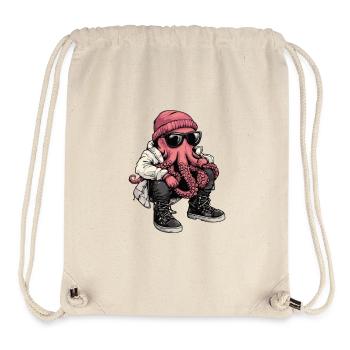 Octopus Cool Winter - Sac à cordon recyclé Stanley/Stella - blanc naturel - Devant