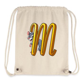 BUCHSTABE M - Stanley/Stella recycelter Gym Bag - Naturweiß - Vorne