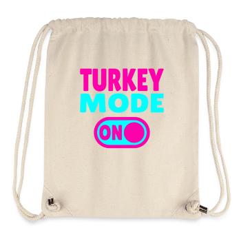 Turkey Mode ON - Stanley/Stella Recycled Gym Bag - natural - Front