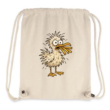 Komische Möwe Mit Pommes - Stanley/Stella recycelter Gym Bag - Naturweiß - Vorne