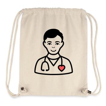 Friendly Doctor | Medicine with a heart - Stanley/Stella Recycled Gym Bag - natural - Front