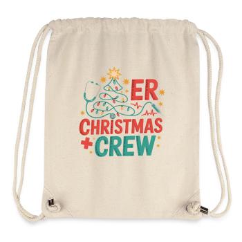 ER Christmas Crew - Stanley/Stella Recycled Gym Bag - natural - Front